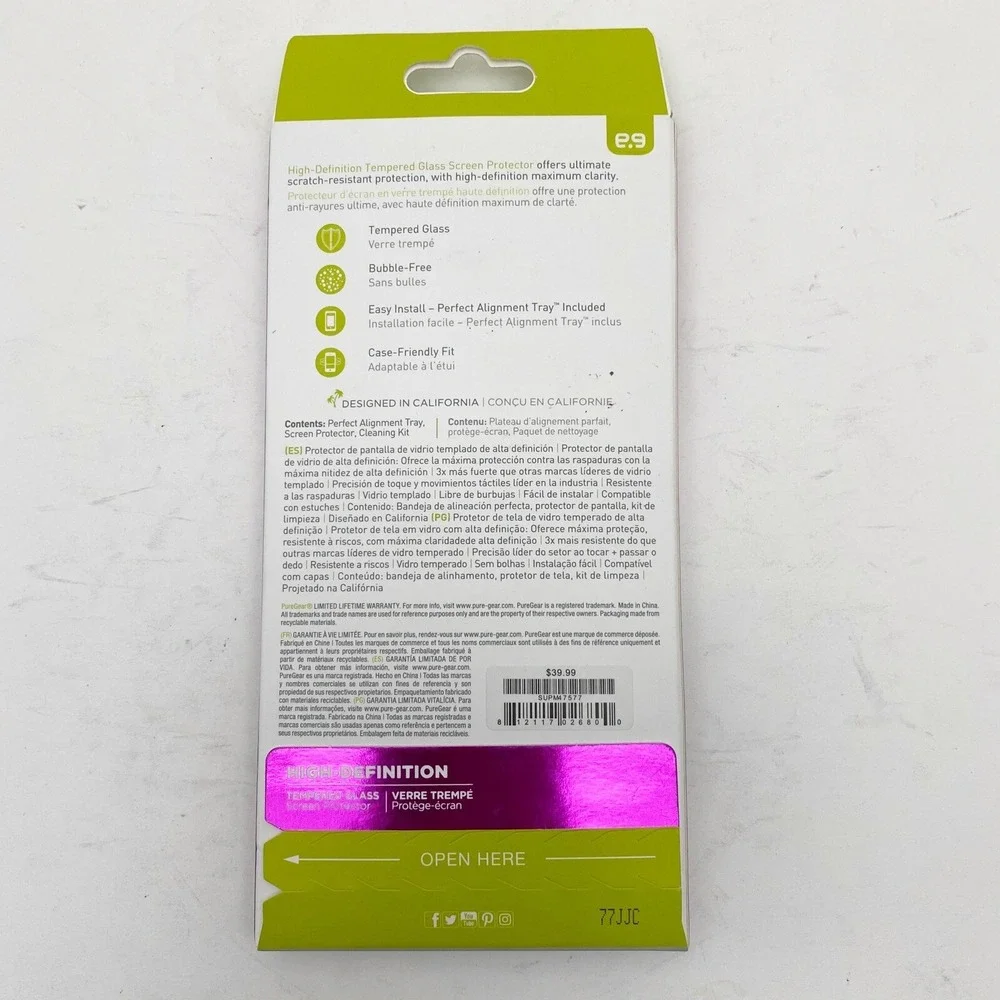 Pure.Gear‎ High-Definition Tempered Glass Screen Protector iPhone 7/6s/6 Plus